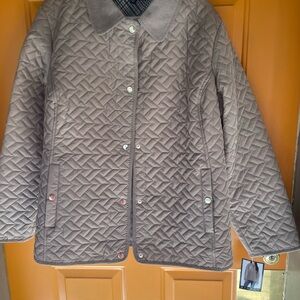 Quilted Women's Jacket in Brown
